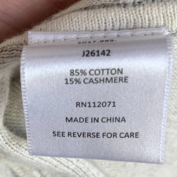 Jigsaw Gray & Off White Open Long Sleeve Cardigan - Picture 4 of 4